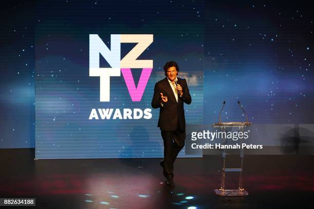 Oliver Driver during the NZ TV Awards at Sky City on November 30, 2017 in Auckland, New Zealand.