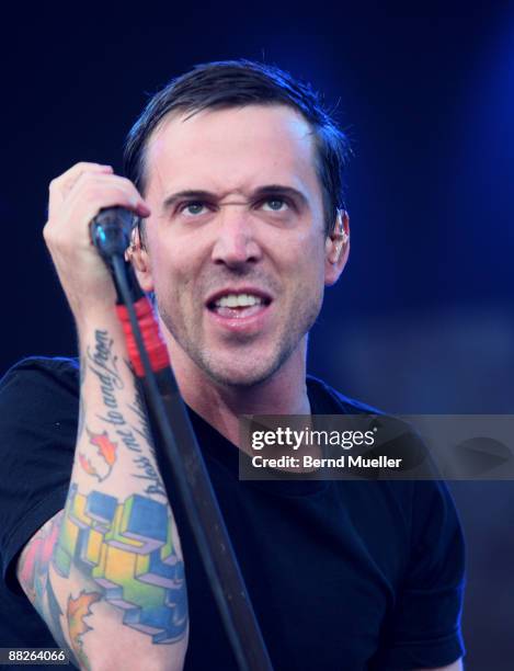 Billy Talent perform on stage on day 1 of Rock Im Park at Frankenstadion on June 5, 2009 in Nuremberg, Germany.