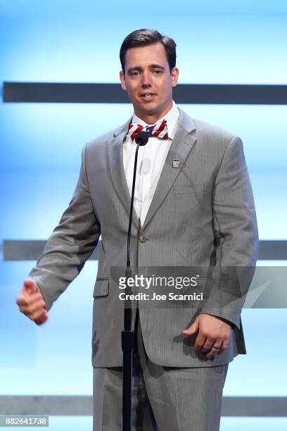 Andy Yohe is seen on stage at the 2017 Team USA Awards on November 29, 2017 in Westwood, California.