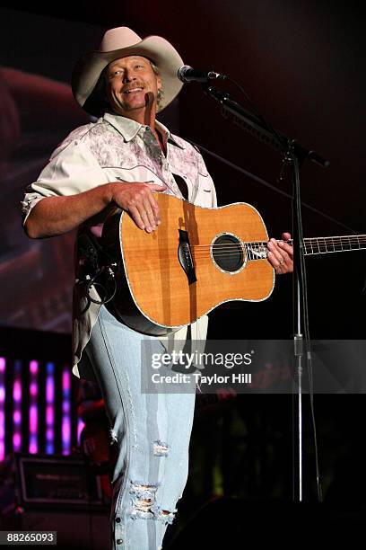 Alan Jackson performs during the 2009 BamaJam Music & Arts Festival at Corner of Hwy 167 and County Road 156 on June 5, 2009 in Enterprise, Alabama.