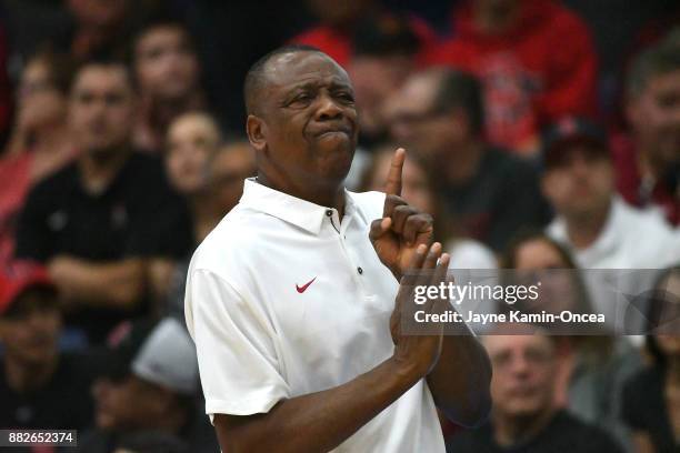 Head coach Ernie Kent of the Washington State Cougars during the game against the San Diego State Aztecs during the championship game of the Wooden...