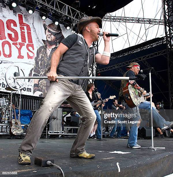 Chris Lucas and Preston Brust of LoCash Cowboys performs during the 2009 BamaJam Music and Arts Festival on June 5, 2009 in Enterprise, Alabama.