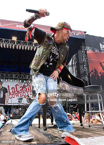 Preston Brust of LoCash Cowboys performs during the 2009 BamaJam Music and Arts Festival on June 5, 2009 in Enterprise, Alabama.