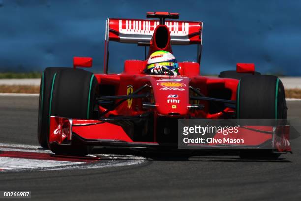 Felipe Massa of Brazil and Ferrari drives in the final practice session prior to qualifying for the Turkish Formula One Grand Prix at Istanbul Park...