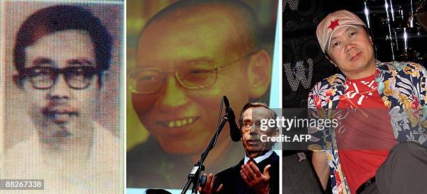 China-politics-rights-Tiananmen-people This combo of file photos shows various Chinese intellectuals and artists who played key roles in the drama...