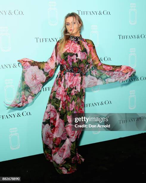 Cheyenne Tozzi attends the Tiffany & Co Tiffany Fragrance Launch on November 30, 2017 in Sydney, Australia.