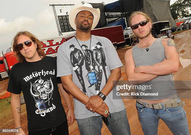 Cowboy Troy and The NashVillians backstage at the 2009 BamaJam Music and Arts Festival on June 5, 2009 in Enterprise, Alabama.