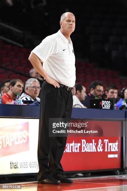 Head coach Tad Boyle of the Colorado Buffaloes looks on during the quarterfinals of the Paradise Jam college basketball tournament against the...