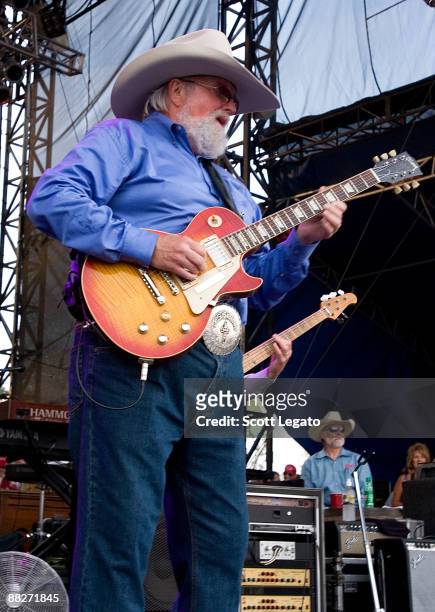 Charlie Daniels of Blackberry Smoke performs during the 2009 BamaJam Music and Arts Festival on June 5, 2009 in Enterprise, Alabama.