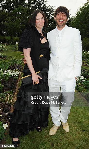 Alex James and wife Claire Neate arrive at the Raisa Gorbachev Foundation Annual Fundraising Gala Dinner, at the Stud House, Hampton Court Palace on...