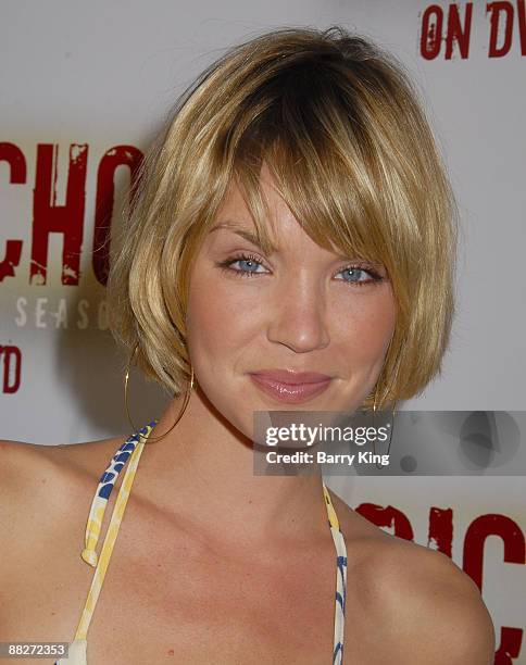 Actress Ashley Scott attends the "Jericho" First Season DVD launch party held at Crimson Hollywood on October 2, 2007 in Hollywood, California.