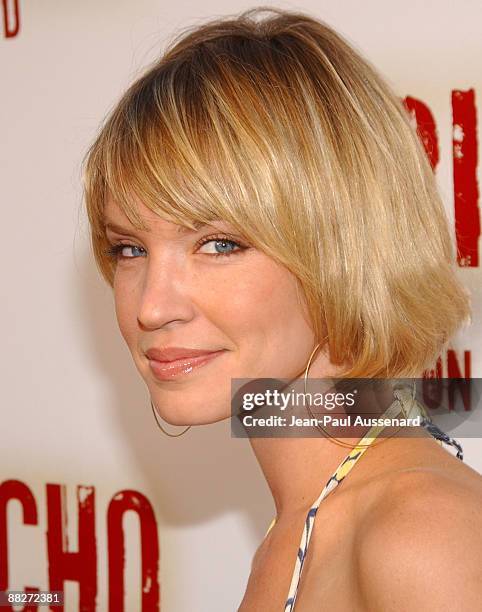 Actress Ashley Scott arrives at the Jericho first season DVD launch party held at Crimson on October 2nd, 2007 in Hollywood, California.