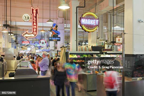 grand central market - los angeles - grand central market los angeles foto e immagini stock