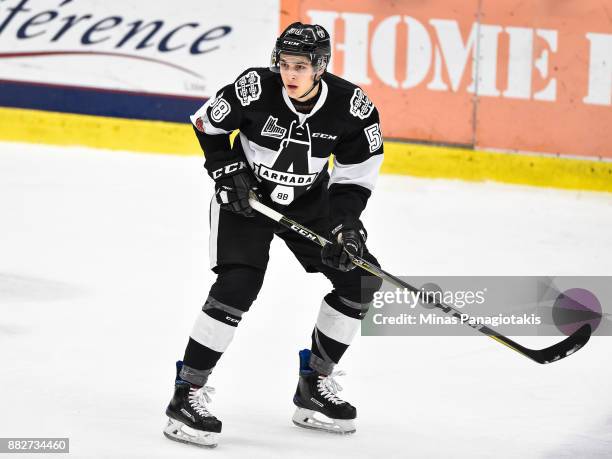 Samuel Bolduc of the Blainville-Boisbriand Armada skates against the Baie-Comeau Drakkar during the QMJHL game at Centre d'Excellence Sports Rousseau...