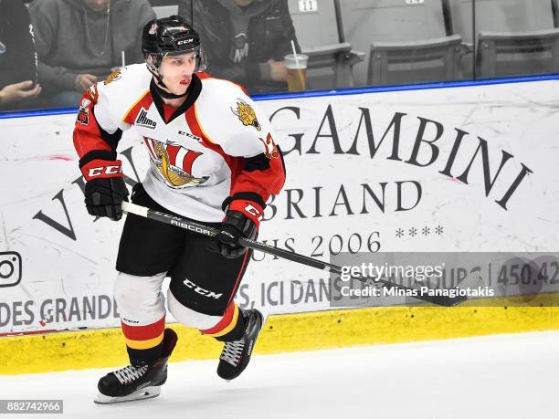 Ivan Chekhovich of the Baie-Comeau Drakkar skates against the Blainville-Boisbriand Armada during the QMJHL game at Centre d'Excellence Sports...