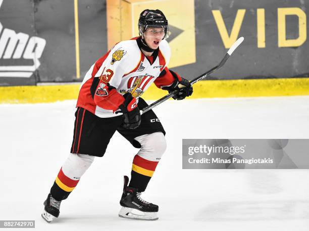 Ivan Chekhovich of the Baie-Comeau Drakkar skates against the Blainville-Boisbriand Armada during the QMJHL game at Centre d'Excellence Sports...