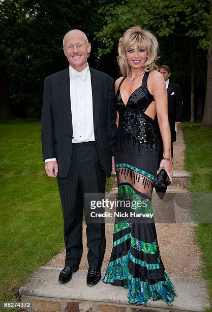 John Caudwell and Claire Johnson arrive at the Fourth Annual Fundraising Gala Dinner for the Raisa Gorbachev Foundation at the Stud House Hampton...