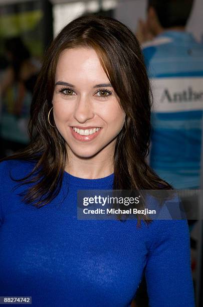 Lacey Chabert attends the Audi Best Buddies Challenge's private reception at the Equinox - Westwood on May 16, 2009 in Westwood, Los Angeles,...