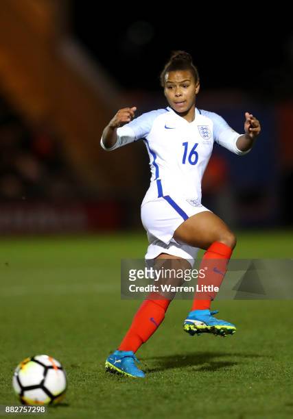 Nikita Parris of England in action during the FIFA Women's World Cup Qualifier match between England and Kazakhstan at the Weston Homes Community...