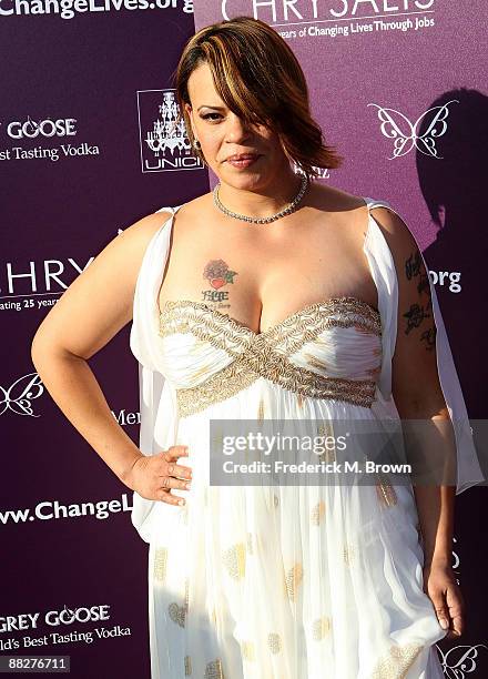 Recording artist Faith Evans attends the eighth annual Chrysalis Butterfly Ball at the estate of Susan Harris and Hayward Kaiser on June 6, 2009 in...