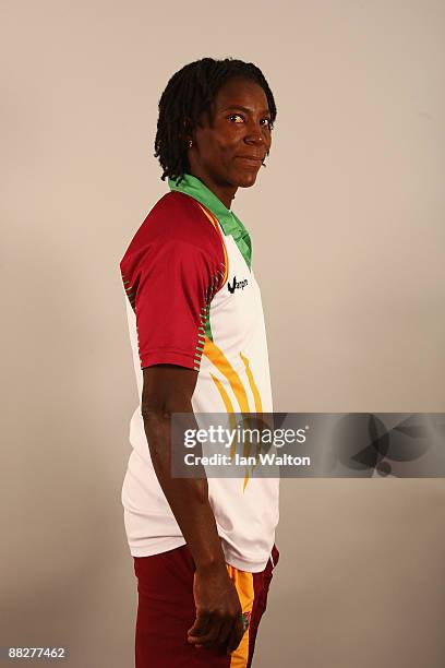 Debbie-Ann Lewis of West Indies poses for a portrait prior to the ICC Womens World Twenty20 at Holiday Inn Express on June 7, 2009 in Taunton,...
