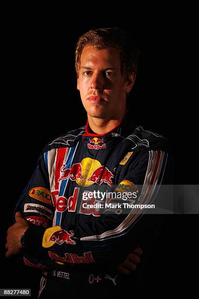 Sebastian Vettel of Germany and Red Bull Racing poses for a photograph during previews to the Turkish Formula One Grand Prix at Istanbul Park on June...