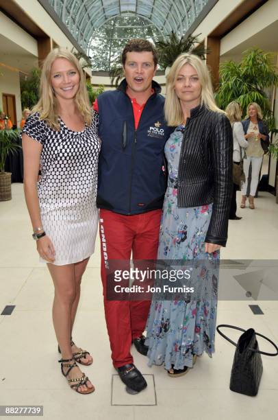 Jodie Kidd, Jack Kidd and Gemma Kidd attend the second day of 'Polo in The Park' at The Hurlingham Club on June 6, 2009 in London, England.