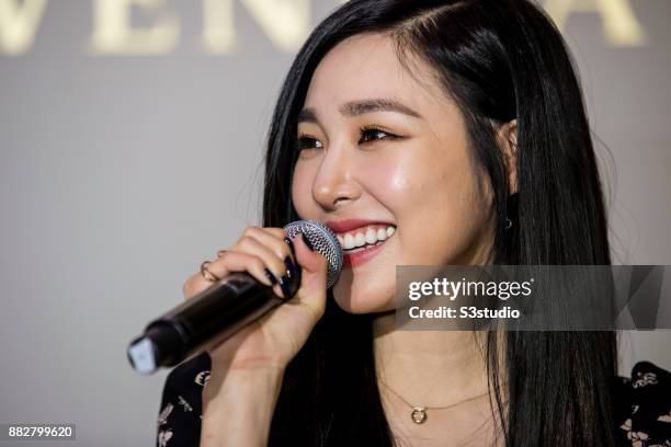 Tiffany Hwang attends at the Reopening of Bottega Veneta's Flagship Store on November 30, 2017 in The Landmark Atrium, Hong Kong, Hong Kong.