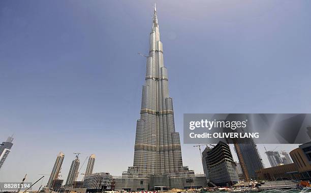 Picture taken on June 1, 2009 shows the Burj Dubai tower in Dubai. The Burj Dubai, built by US architect Adrian Smith, is the he world's tallest...