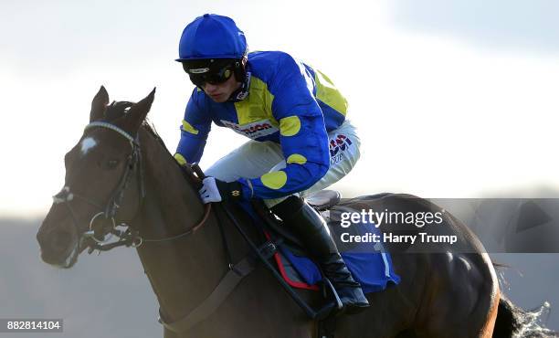 Brahms De Clermont ridden by Harry Cobden on their way to winning the Bet Toteplacepot At Betfred.com National Hnut Novices Hurdle at Taunton...