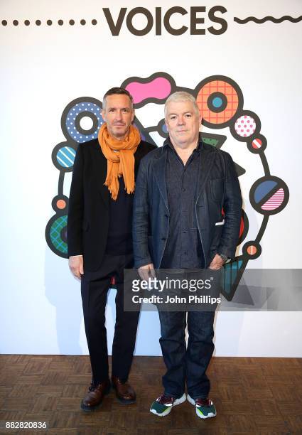 Oxfordshire, ENGLAND Dries Van Noten and Tim Blanks during #BoFVOICES on November 30, 2017 in Oxfordshire, England.