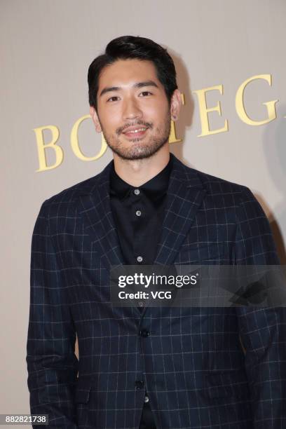 Model and actor Godfrey Gao attends the reopening of a Bottega Veneta flagship store on November 30, 2017 in Hong Kong, China.