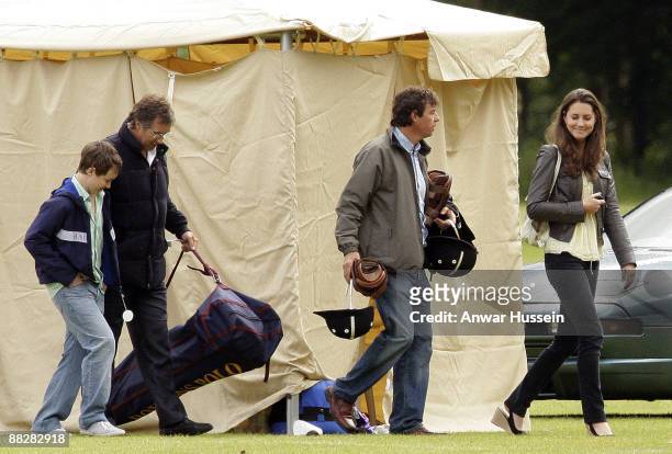Kate Middleton attends a charity polo match at Cirencester Park Polo Club on June 7, 2009 in Cirencester, England.