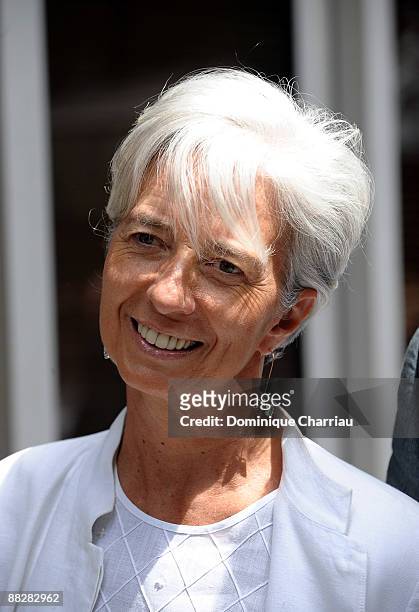 Minister Christine Lagarde attends The French Open 2009 at Roland Garros Stadium on June 7, 2009 in Paris, France.