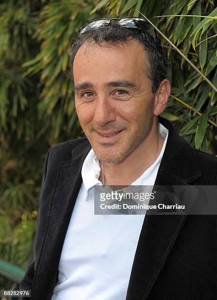 Humorist Elie Semoun attends The French Open 2009 at Roland Garros Stadium on June 7, 2009 in Paris, France.