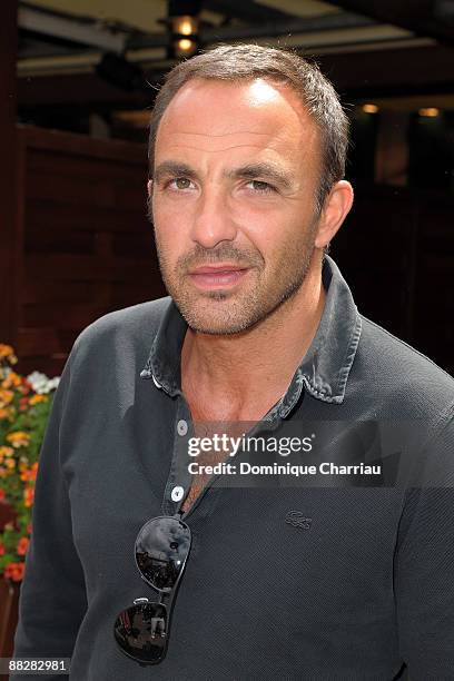 French TV Personality Nikos Aliagas attends The French Open 2009 at Roland Garros Stadium on June 7, 2009 in Paris, France.