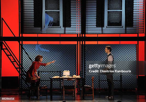 Actress Alice Ripley and the cast of "Next to Normal" perform on stage during the 63rd Annual Tony Awards at Radio City Music Hall on June 7, 2009 in...