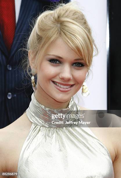 Actress Katie Gill arrives at the Los Angeles premiere of "Imagine That" at the Paramount Theater on the Paramount Studios lot on June 6, 2009 in Los...