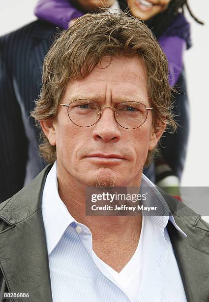 Actor Thomas Haden Church arrives at the Los Angeles premiere of "Imagine That" at the Paramount Theater on the Paramount Studios lot on June 6, 2009...