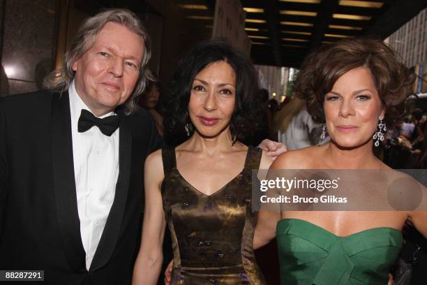 Yasmina Reza and actress Marcia Gay Harden attends the 63rd Annual Tony Awards at Radio City Music Hall on June 7, 2009 in New York City.