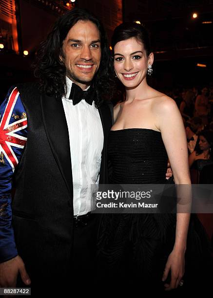 Anne Hathaway in the audience at the 63rd Annual Tony Awards at Radio City Music Hall on June 7, 2009 in New York City.