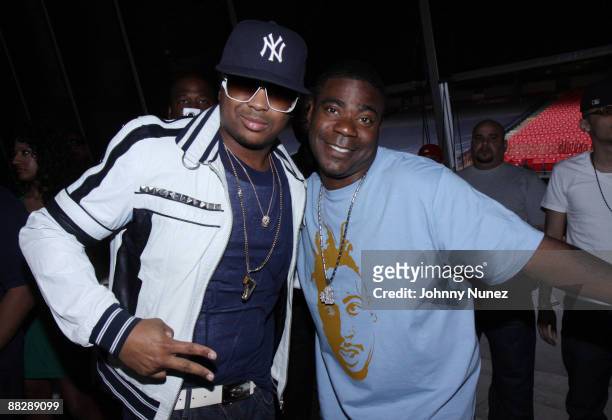 The-Dream and Tracy Morgan attend HOT 97 Summer Jam 2009 at Giants Stadium on June 7, 2009 in East Rutherford, New Jersey.