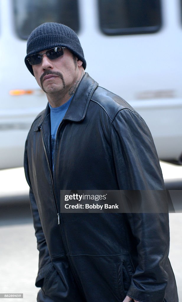 John Travolta On Location for "The Taking of Pelham 123" - May 6, 2008