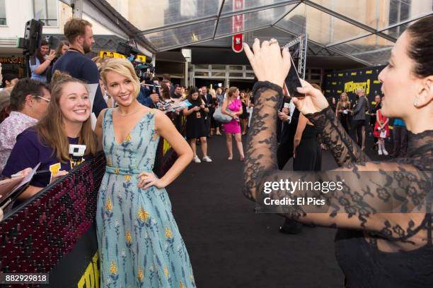 Anna Camp arrives ahead of the Australian Premiere of Pitch Perfect 3 on November 29, 2017 in Sydney, Australia.