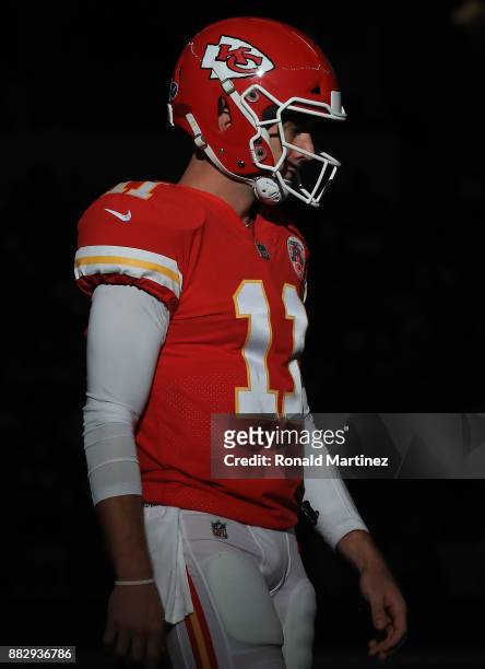 Alex Smith of the Kansas City Chiefs at AT&T Stadium on November 5, 2017 in Arlington, Texas.