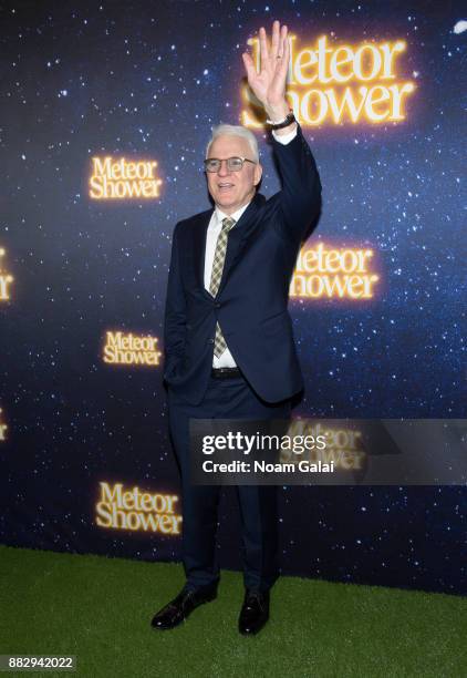 Steve Martin attends the "Meteor Shower" opening night on Broadway on November 29, 2017 in New York City.