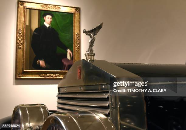 Rolls-Royce Silver Ghost Riviera Town Car by Brewster is viewed during the media preview November 30 for Sothebys inaugural Life of Luxury sales...