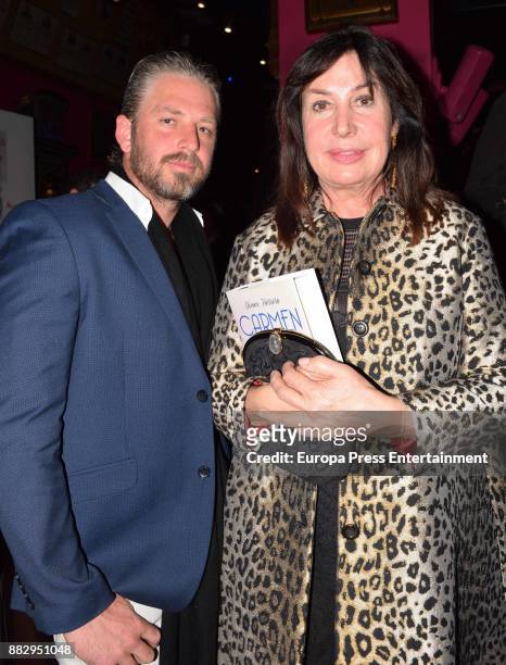 Timothy McKeague and Carmen Martinez Bordiu attend the presentation of the book 'Carmen' by Nieves Herrero, the biography of the dictator Francisco...