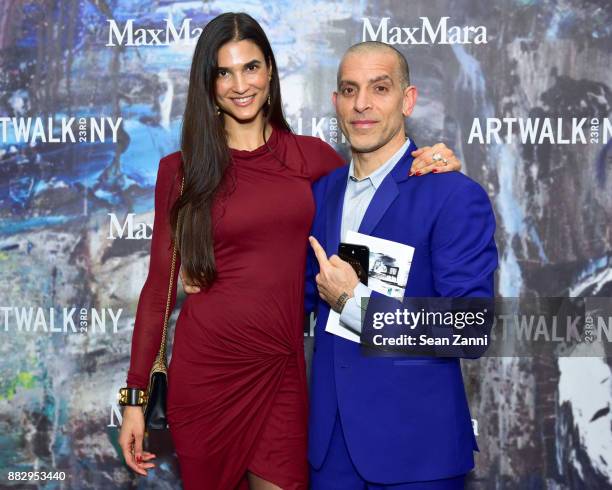 Theresa Antebi and Marcus Antebi attend the 2017 ARTWALK NY Benefiting Coalition for the Homeless at Spring Studios on November 29, 2017 in New York...