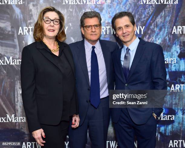 Shelly Fremont, Vincent Fremont and Dave Giffen attend the 2017 ARTWALK NY Benefiting Coalition for the Homeless at Spring Studios on November 29,...